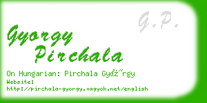 gyorgy pirchala business card